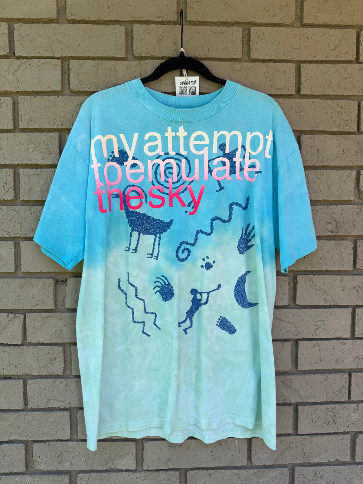sky blue attempt tee