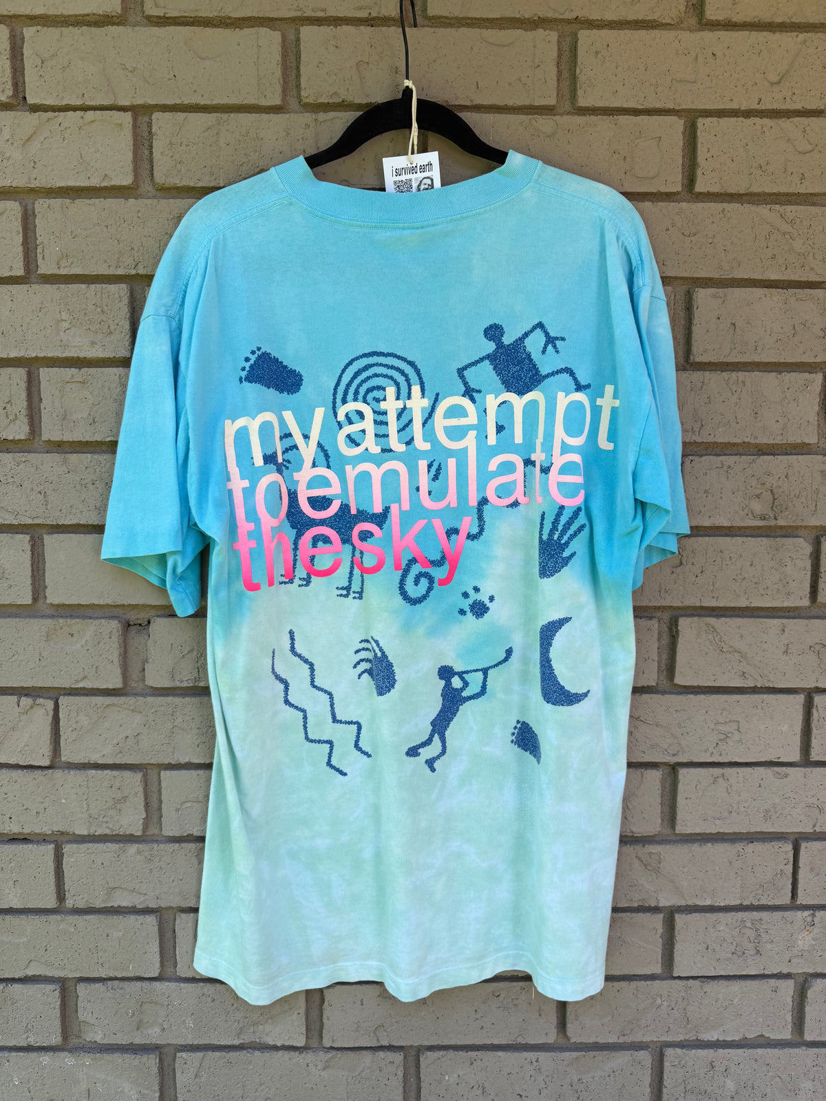 sky blue attempt tee