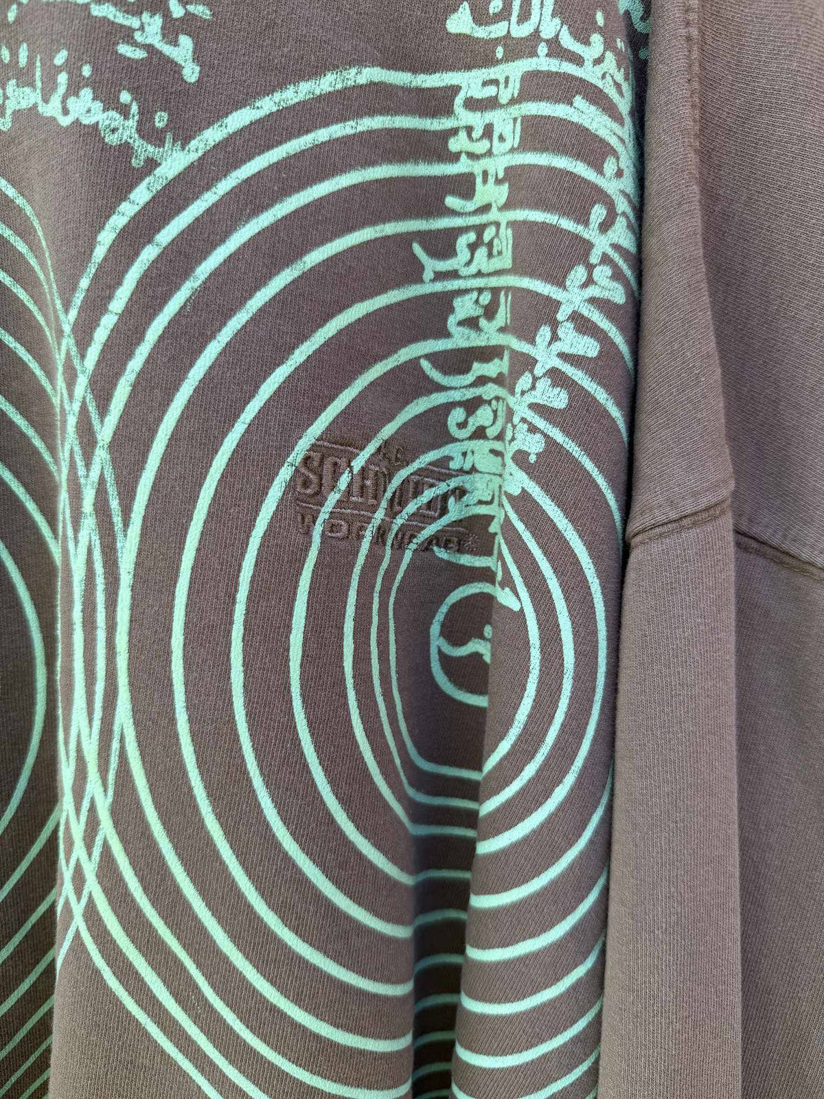 cropped cosmic circles crewneck